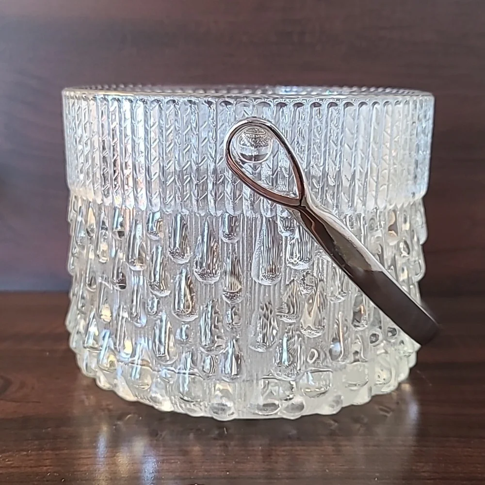 Vintage Teleflora Glass Ice Bucket